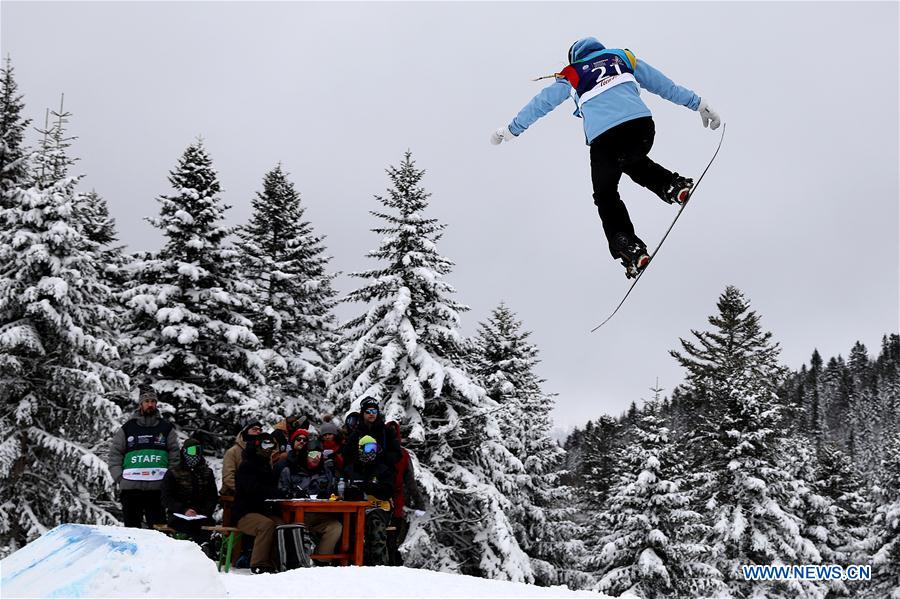 (SP)BOSNIA AND HERZEGOVINA-SARAJEVO-EUROPEAN YOUTH OLYMPIC FESTIVAL-SNOWBOARD BIG AIR FINALS COMPETITION