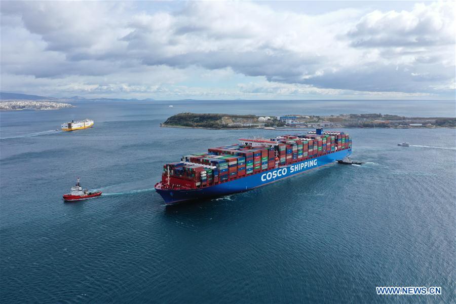 GREECE-PIRAEUS-CHINA-COSCO-SHIPPING PISCES-DOCKING