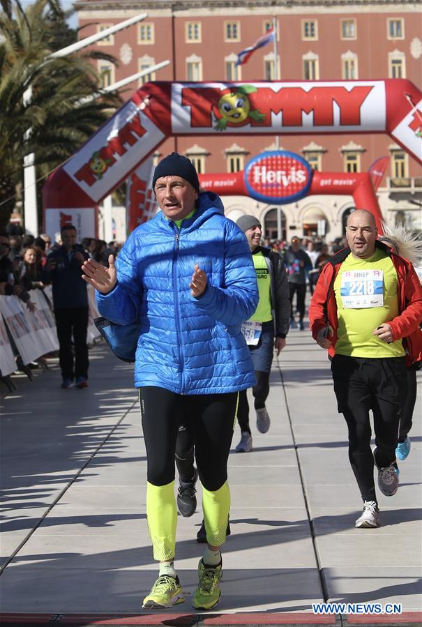 CROATIA-SPLIT-HALF MARATHON-SLOVENIAN PRESIDENT