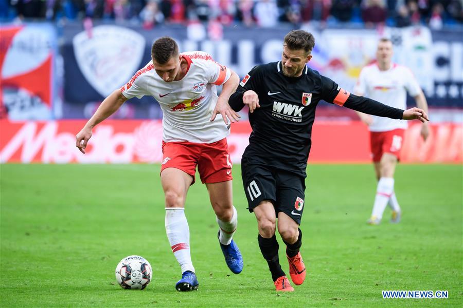 (SP)GERMANY-LEIPZIG-SOCCER-BUNDESLIGA-LEIPZIG VS AUGSBURG