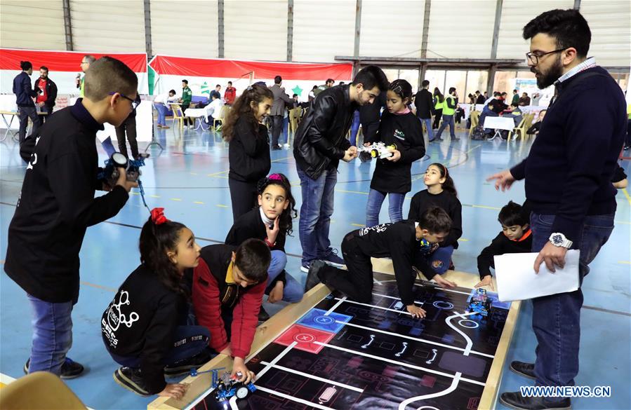 SYRIA-DAMASCUS-ROBOTICS-COMPETITION