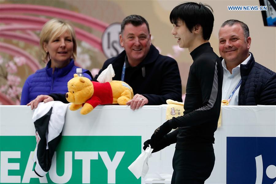 (SP)JAPAN-SAITAMA-FIGURE SKATING-WORLD CHAMPIONSHIPS-TRAINING