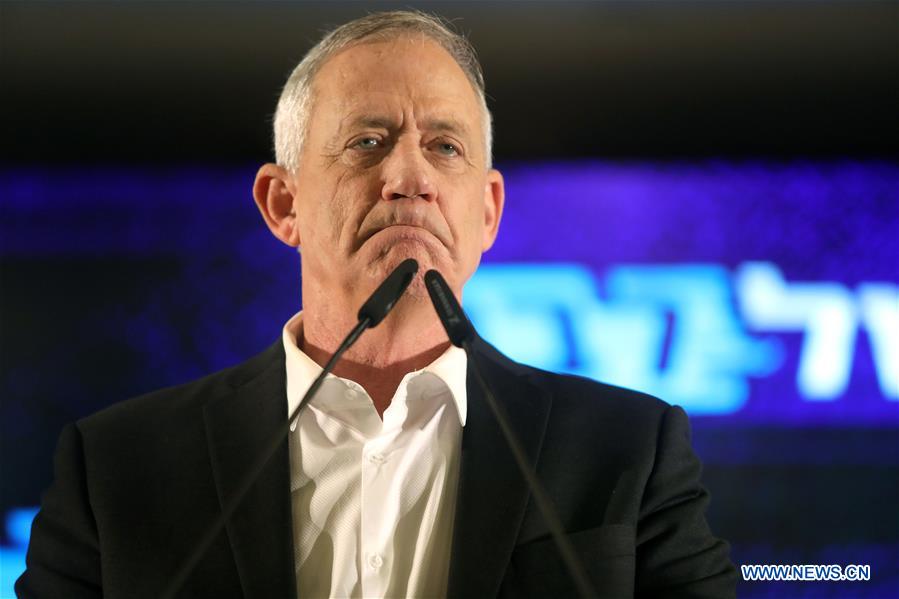 ISRAEL-TEL AVIV-ELECTIONS-BENNY GANTZ