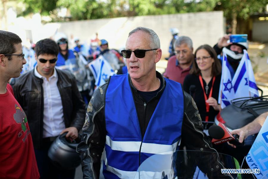 ISRAEL-TEL AVIV-ELECTION CAMPAIGN-BENNY GANTZ