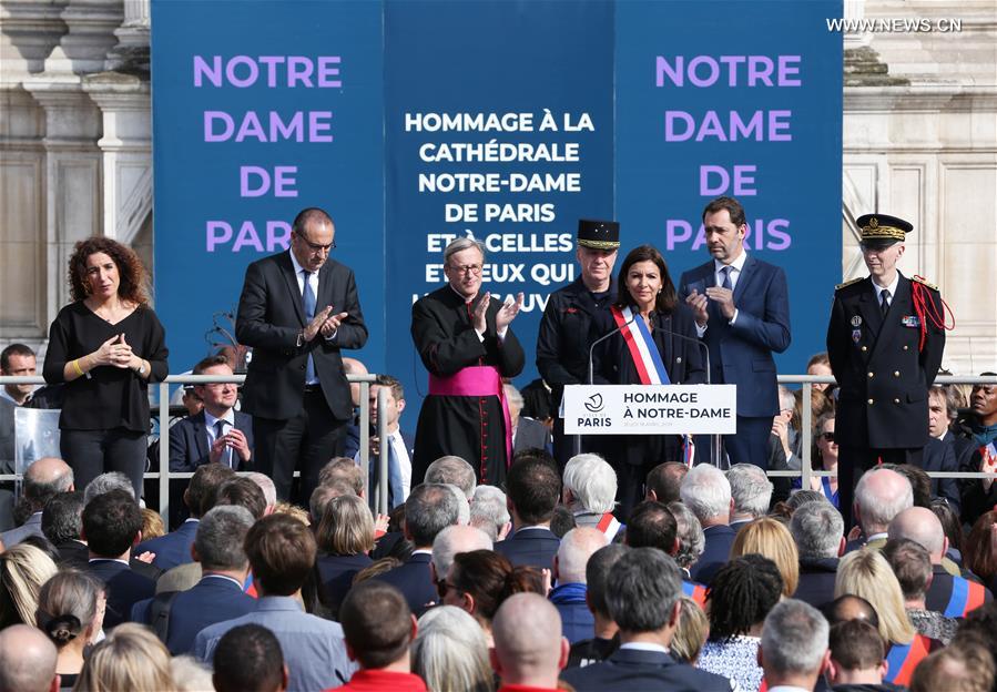 FRANCE-PARIS-NOTRE DAME DE PARIS-COMMEMORATION CEREMONY