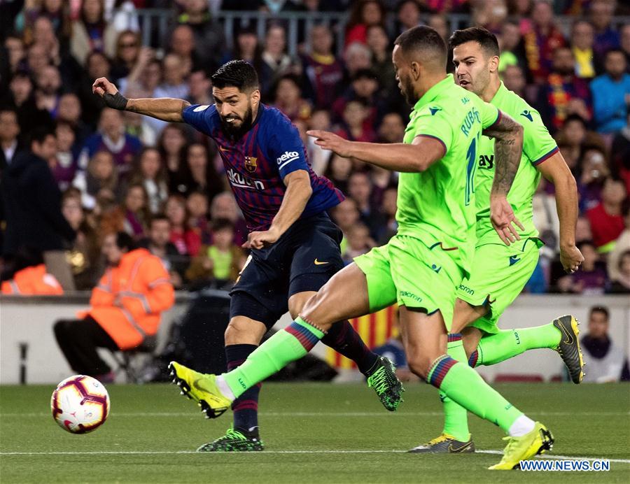 (SP)SPAIN-BARCELONA-SOCCER-SPANISH LEAGUE-BARCELONA VS LEVANTE