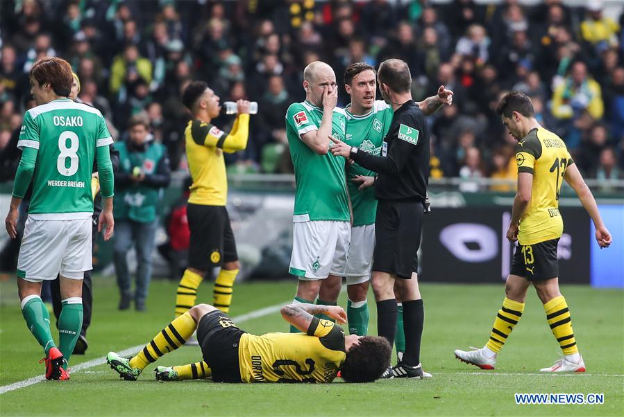 (SP)GERMANY-BREMEN-SOCCER-BUNDESLIGA-BREMEN VS DORTMUND