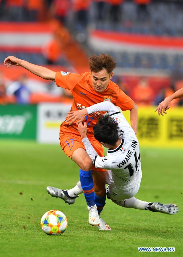 (SP)CHINA-SHANDONG-JINAN-SOCCER-AFC CHAMPIONS LEAGUE-GROUP E