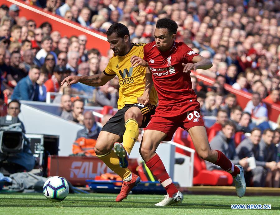 (SP) BRITAIN-LIVERPOOL-FOOTBALL-ENGLISH PREMIER LEAGUE-LIVERPOOL VS WOLVERHAMPTON WANDERERS