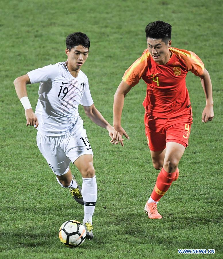 (SP)CHINA-CHENGDU-FOOTBALL-PANDA CUP INTERNATIONAL YOUTH TOURNAMENT-CHN U18 VS KOR U18 (CN)