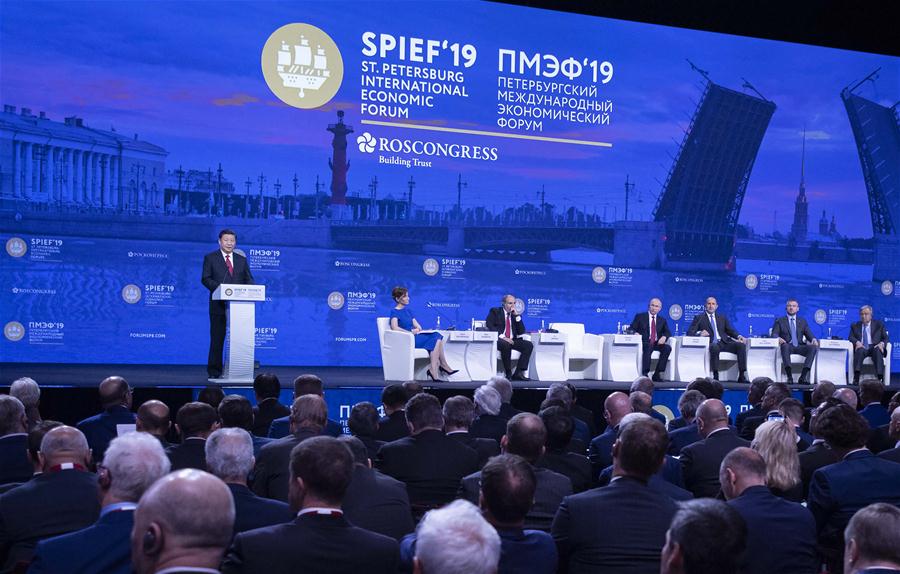 RUSSIA-ST. PETERSBURG-CHINA-XI JINPING-SPIEF-PLENARY SESSION