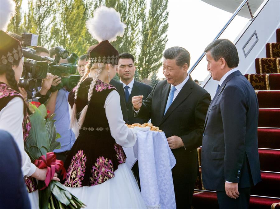 KYRGYZSTAN-BISHKEK-CHINA-XI JINPING-ARRIVAL