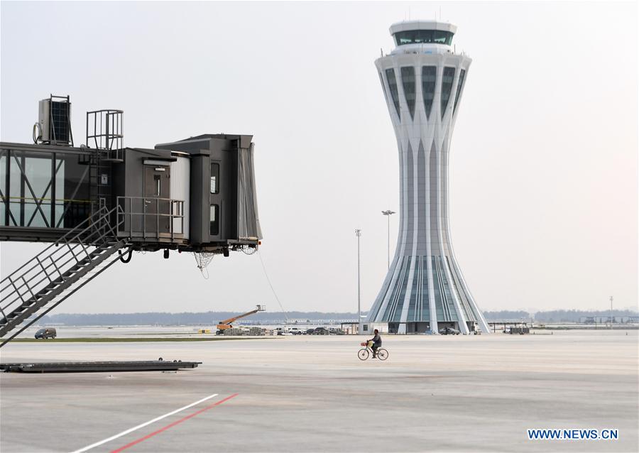 CHINA-BEIJING-DAXING AIRPORT-WEST CONTROL TOWER-OPERATION (CN)