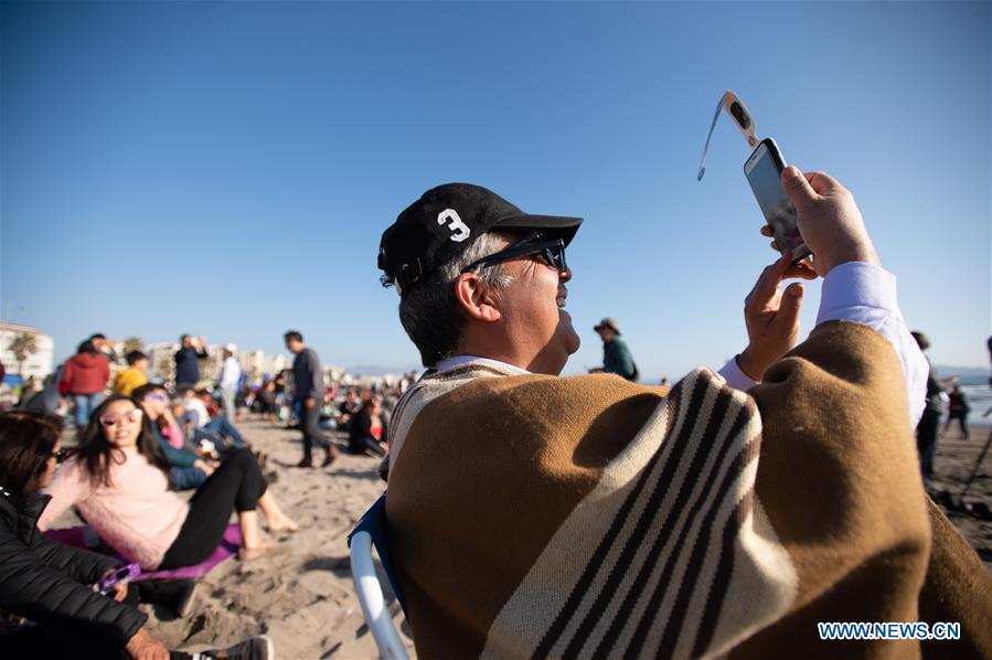 CHILE-LA SERENA-SOLAR ECLIPSE