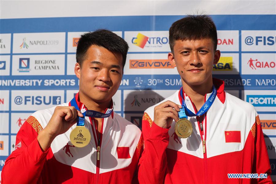 (SP)ITALY-NAPLES-SUMMER UNIVERSIADE-DIVING-MEN'S SYNCHRONISED 3M SPRINGBOARD