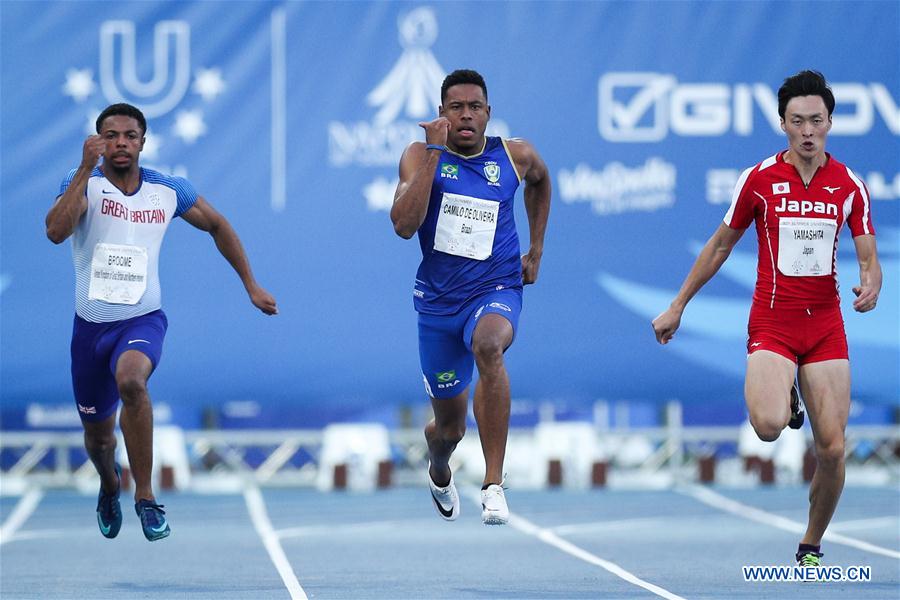 (SP)ITALY-NAPLES-SUMMER UNIVERSIADE-ATHLETICS-MEN'S 200M-FINAL