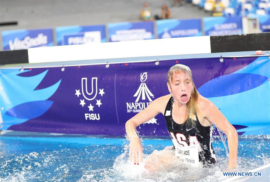 (SP)ITALY-NAPLES-SUMMER UNIVERSIADE-ATHLETICS-WOMEN'S 3000M STEEPLECHASE-FINAL