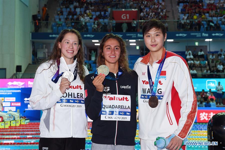 (SP)SOUTH KOREA-GWANGJU-FINA WORLD CHAMPIONSHIPS-SWIMMING-DAY 3