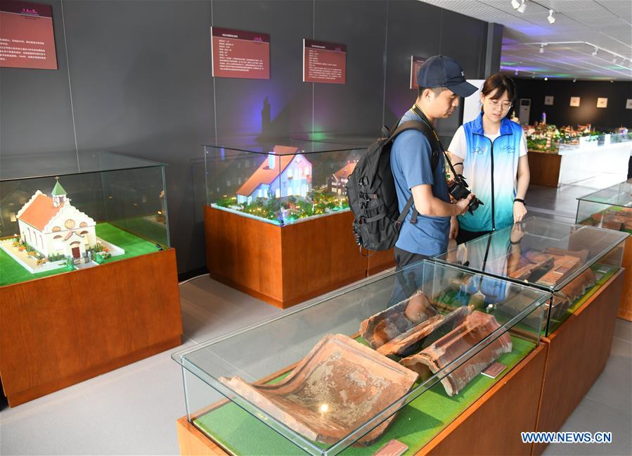 CHINA-SHANDONG-QINGDAO-ANCIENT BUILDINGS-MINI-MODELS-EXHIBITION (CN)