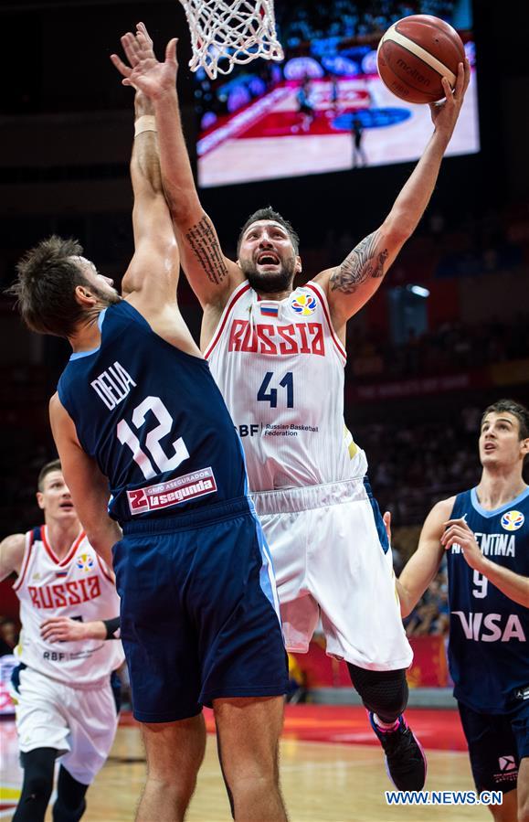 (SP)CHINA-WUHAN-BASKETBALL-FIBA WORLD CUP-GROUP B- RUSSIA VS ARGENTINA(CN)