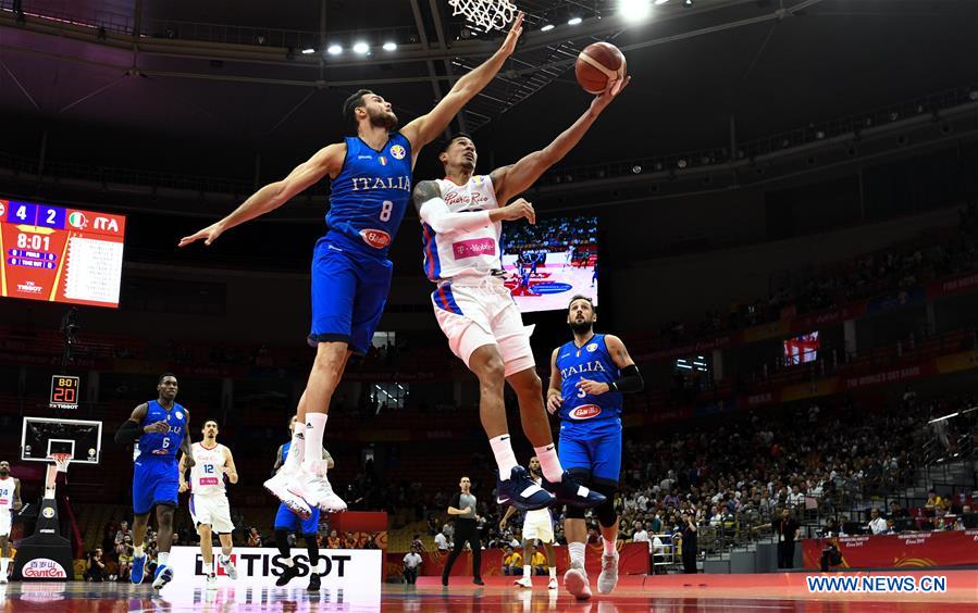 (SP)CHINA-WUHAN-BASKETBALL-FIBA WORLD CUP-GROUP J-PUR VS ITA(CN)