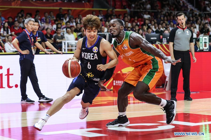 (SP)CHINA-GUANGZHOU-BASKETBALL-FIBA WORLD CUP-GROUP M-KOR VS CIV (CN)