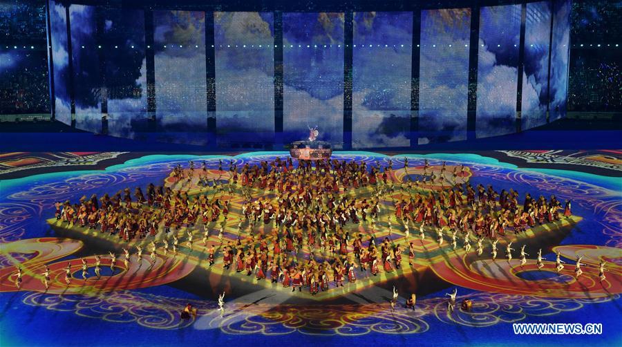 (SP)CHINA-ZHENGZHOU-NATIONAL TRADITIONAL GAMES OF ETHNIC MINORITIES-OPENING CEREMONY (CN)