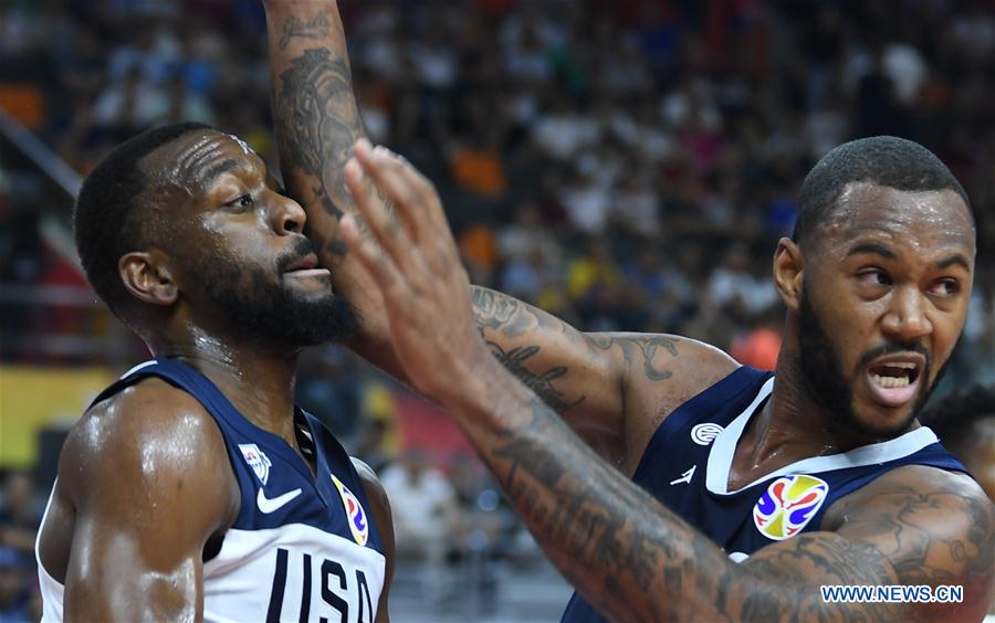 (SP)CHINA-DONGGUAN-BASKETBALL-FIBA WORLD CUP-QUARTER FINAL-USA VS FRANCE (CN)