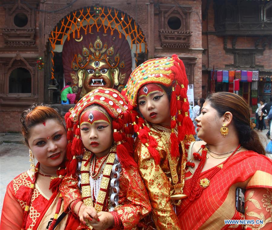 NEPAL-KATHMANDU-INDRAJATRA FESTIVAL-KUMARI PUJA