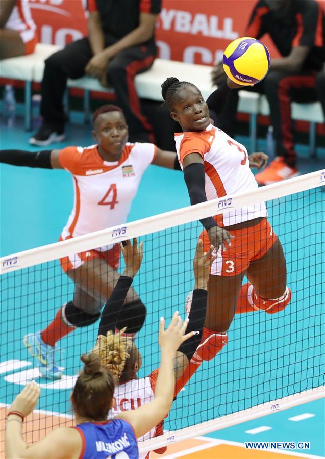 (SP)JAPAN-HAMAMATSU-VOLLEYBALL-WOMEN'S WORLD CUP-KENYA VS SERBIA