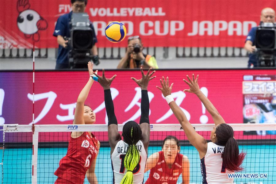 (SP)JAPAN-YOKOHAMA-VOLLEYBALL-WOMEN'S WORLD CUP-CHN VS DOM