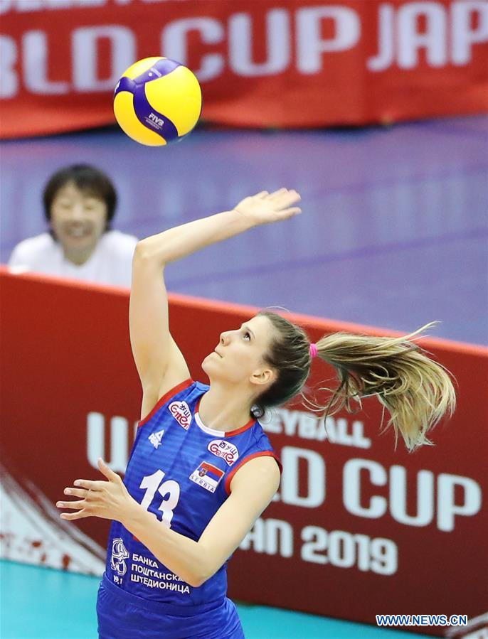 (SP)JAPAN-HAMAMATSU-VOLLEYBALL-WOMEN'S WORLD CUP-NETHERLANDS VS SERBIA