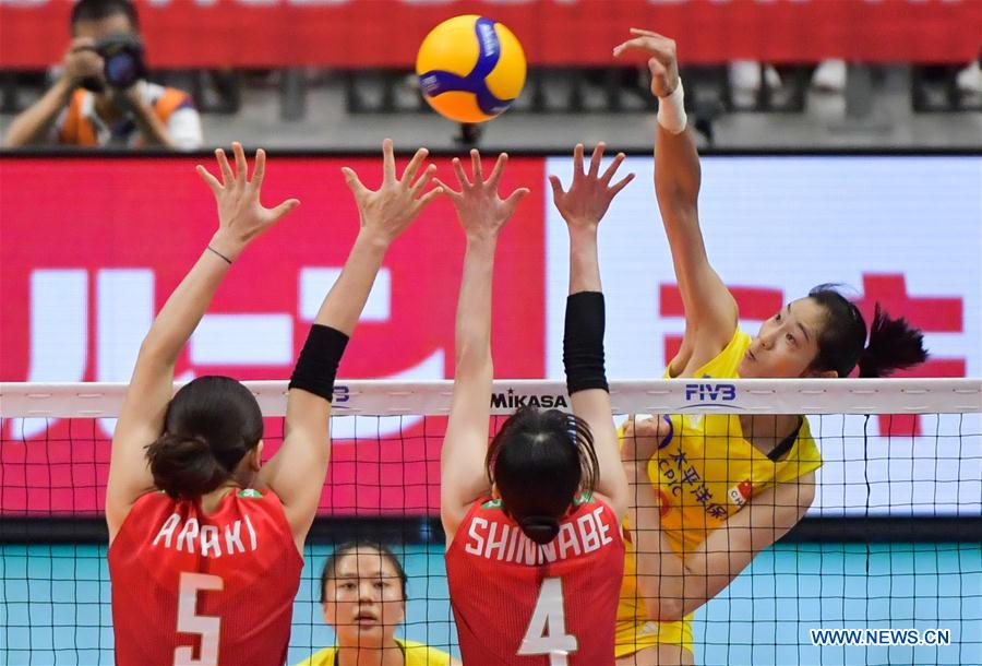 (SP)JAPAN-YOKOHAMA-VOLLEYBALL-WOMEN'S WORLD CUP-CHN VS JPN