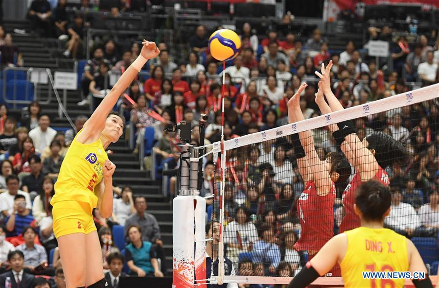 (SP)JAPAN-YOKOHAMA-VOLLEYBALL-WOMEN'S WORLD CUP-CHN VS JPN