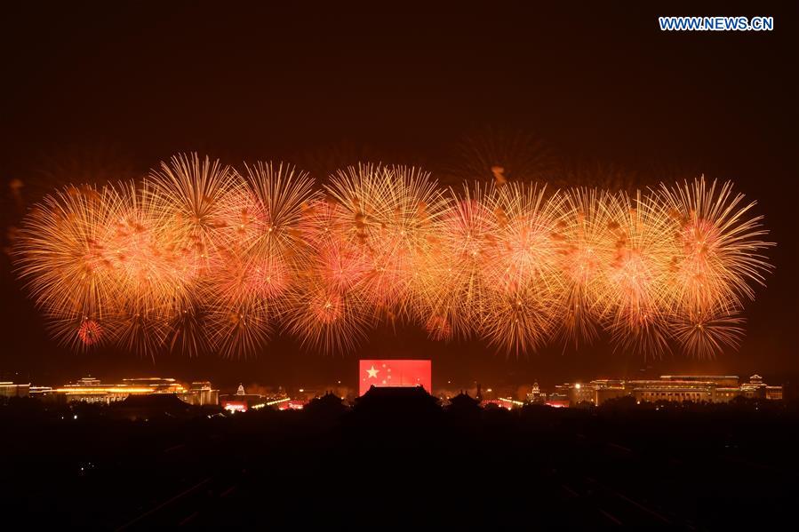  (PRC70Years) XINHUA PHOTOS OF THE DAY