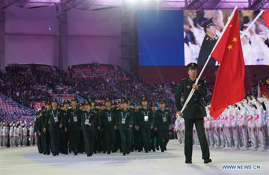 (SP)CHINA-WUHAN-7TH MILITARY WORLD GAMES-OPENING CEREMONY