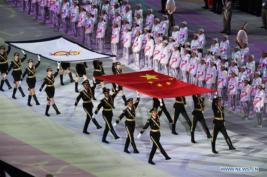 (SP)CHINA-WUHAN-7TH MILITARY WORLD GAMES-OPENING CEREMONY