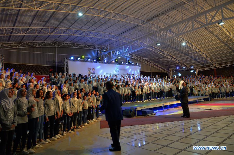 MIDEAST-GAZA-CHILDREN-MUSIC