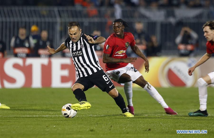 (SP)SERBIA-BELGRADE-SOCCER-UEFA EUROPA LEAGUE-PARTIZAN VS MANCHESTER UNITED