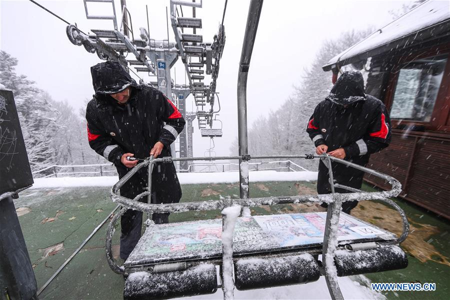 CROATIA-ZAGREB-FIRST SNOW