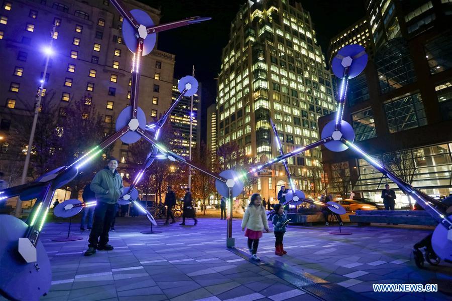 CANADA-VANCOUVER-LIGHT-ART