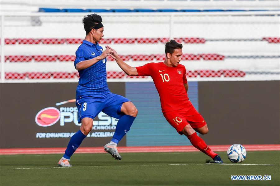 (SP)PHILIPPINES-MANILA-SEA GAMES-SOCCER-THAILAND VS INDONESIA