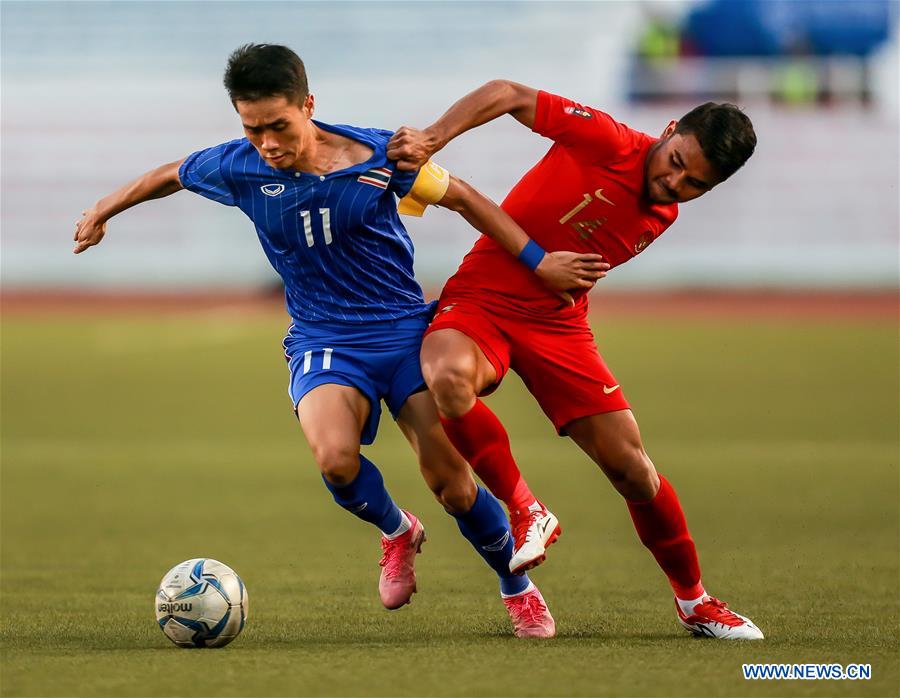 (SP)PHILIPPINES-MANILA-SEA GAMES-SOCCER-THAILAND VS INDONESIA