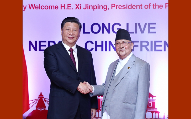 Xi says China ready to advance friendly cooperation with Nepal