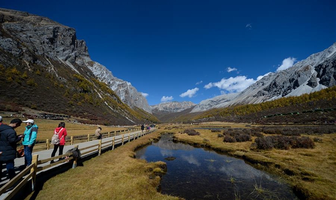 Autumn view of Yading scenic spot in SW China