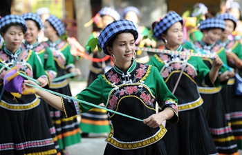 "Sanyuesan" festival celebrated across China