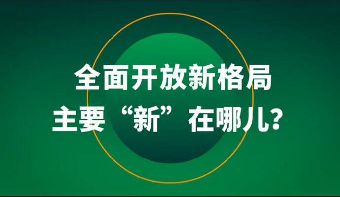 全面開放新格局主要“新”在哪兒？