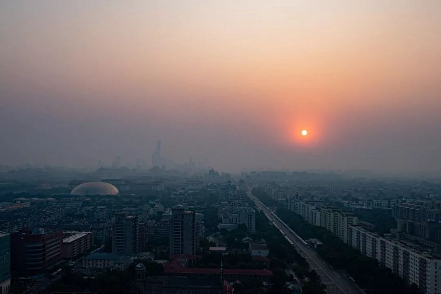 這就是今天早上的北京！