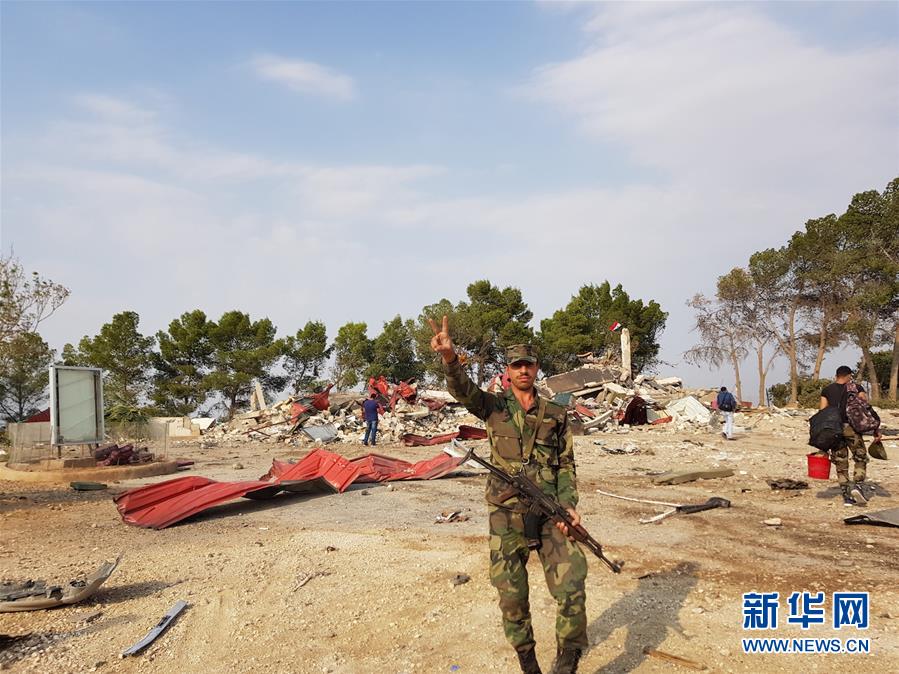 （國際）（5）敘政府軍進駐國際聯(lián)盟撤出后留下的一個軍事基地