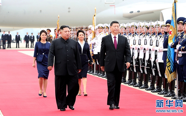 習(xí)近平抵達(dá)平壤開始對朝鮮民主主義人民共和國進(jìn)行國事訪問